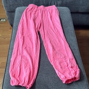 Pink Lily Vibrant Pink Joggers